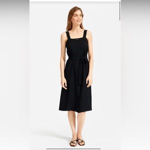 Everlane Japanese Go Weave Picnic Dress Sz 2, Black